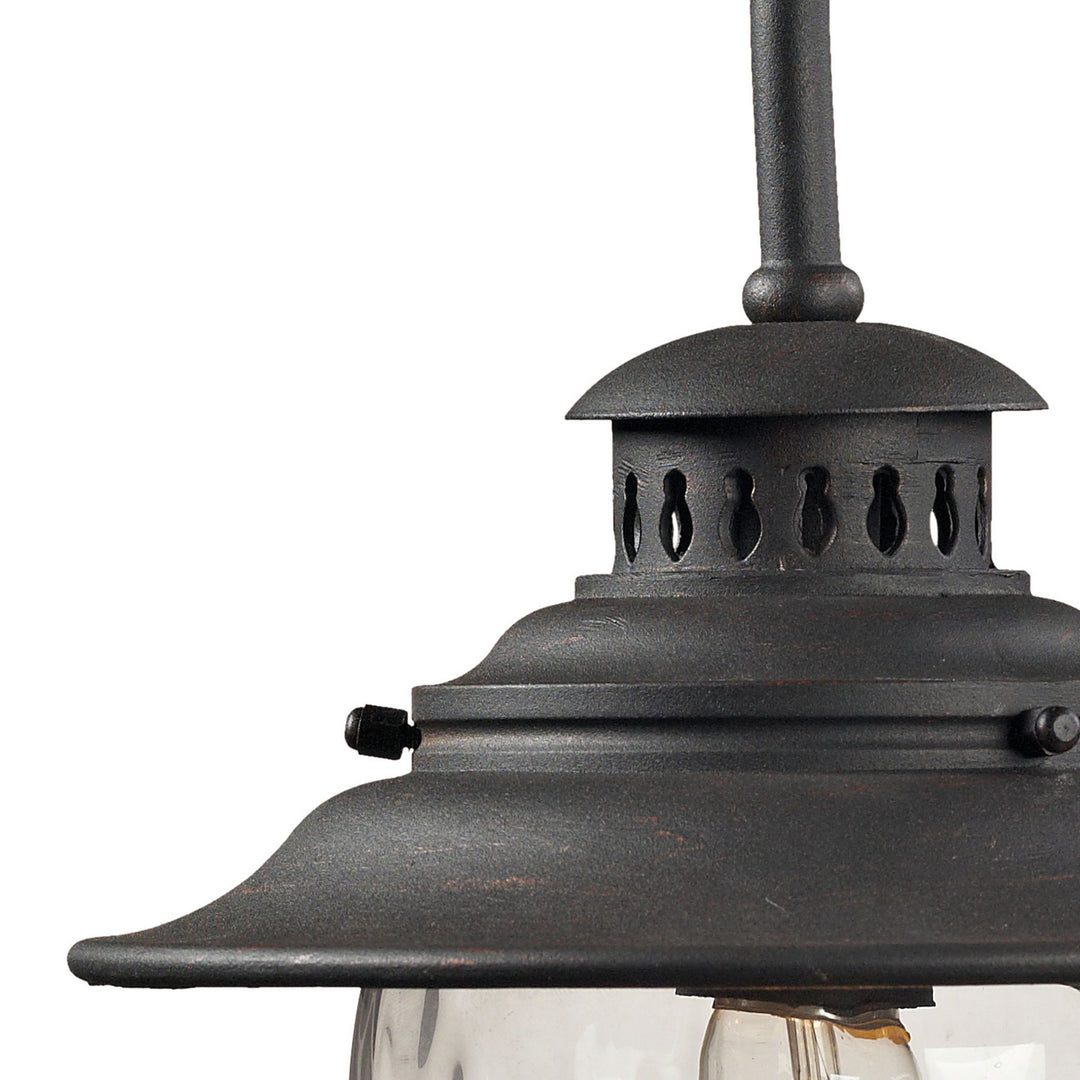 Elk Lighting 45040/1  Searsport Outdoor Weathered Charcoal