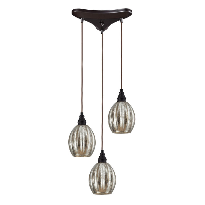 Elk Danica 46007/3 Pendant Light - Oiled Bronze