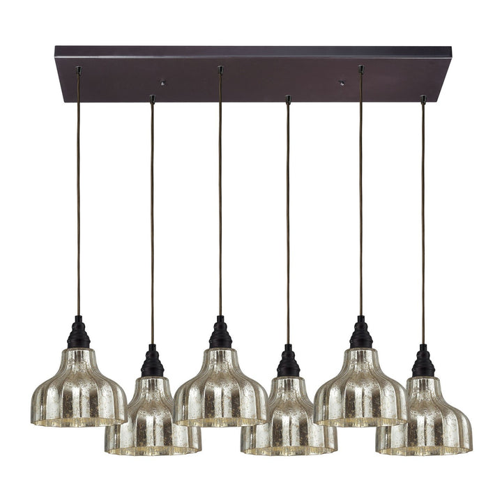 Elk Danica 46008/6RC Pendant Light - Oiled Bronze