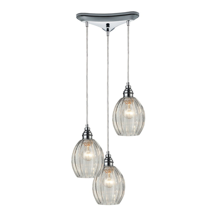 Elk Danica 46017/3 Pendant Light - Polished Chrome