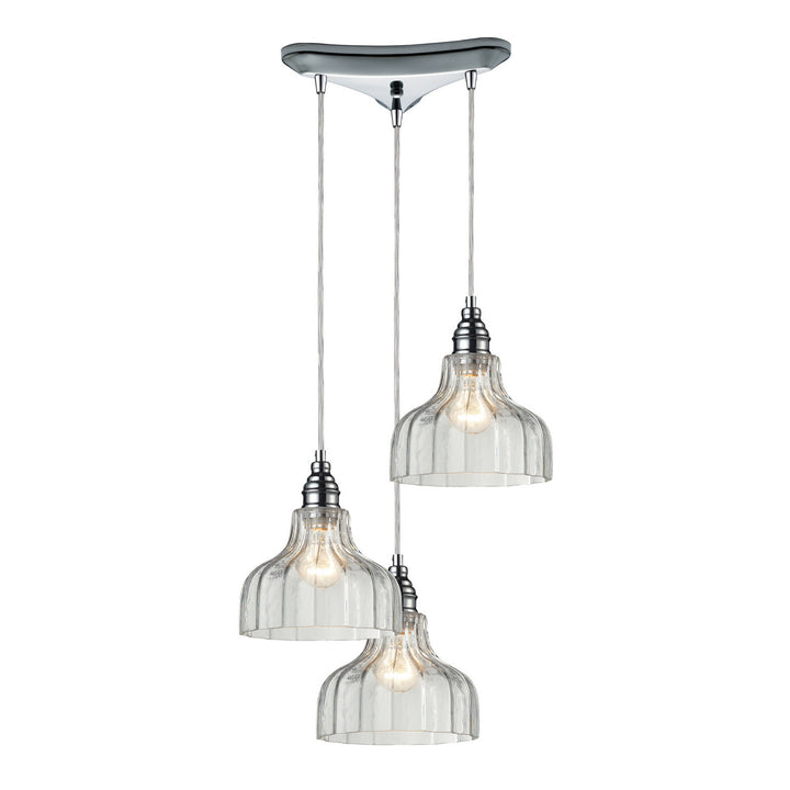 Elk Danica 46018/3 Pendant Light - Polished Chrome