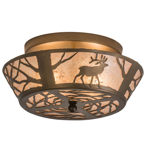 Meyda Tiffany Elk On The Loose 51495 Ceiling Light - Antique Copper