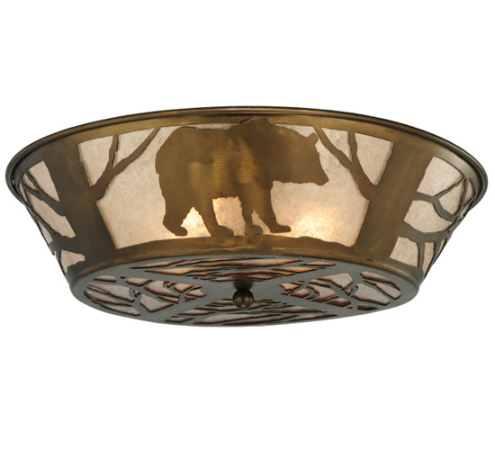 Meyda Tiffany Bear On The Loose 51497 Ceiling Light - Antique Copper