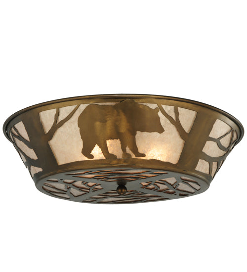 Meyda Tiffany Bear On The Loose 51497 Ceiling Light - Antique Copper