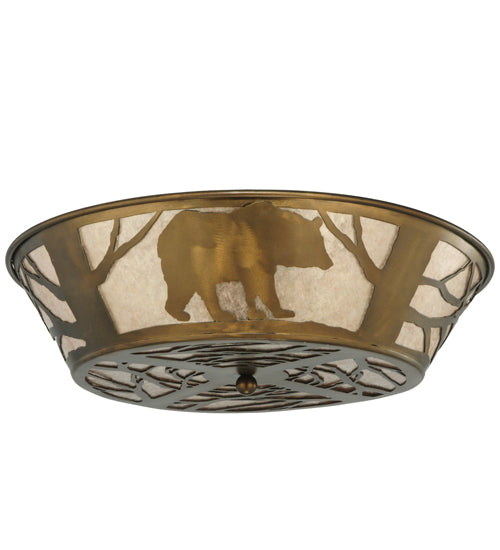 Meyda Tiffany Bear On The Loose 51497 Ceiling Light - Antique Copper