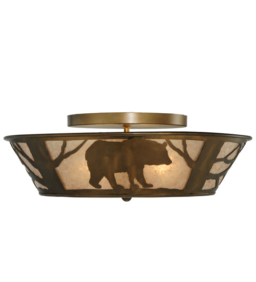 Meyda Tiffany Bear On The Loose 51497 Ceiling Light - Antique Copper