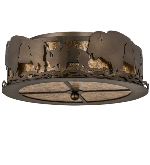 Meyda Tiffany Buffalo 51498 Ceiling Light - Antique Copper