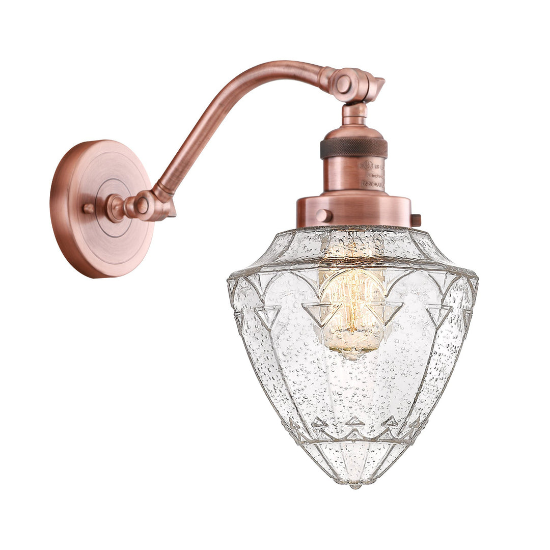 Innovations Franklin Restoration 515-1W-AC-G664-7 Wall Sconce Light - Antique Copper