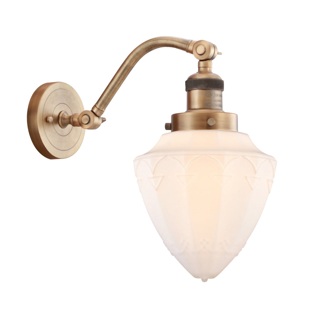 Innovations Franklin Restoration 515-1W-BB-G661-7-LED Wall Sconce Light - Brushed Brass