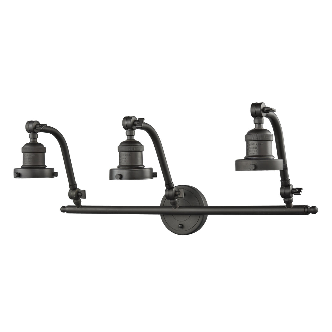 Innovations Franklin Restoration 515-3W-OB-LED Bath Vanity Light 26 in. wide - Oil Rubbed Bronze