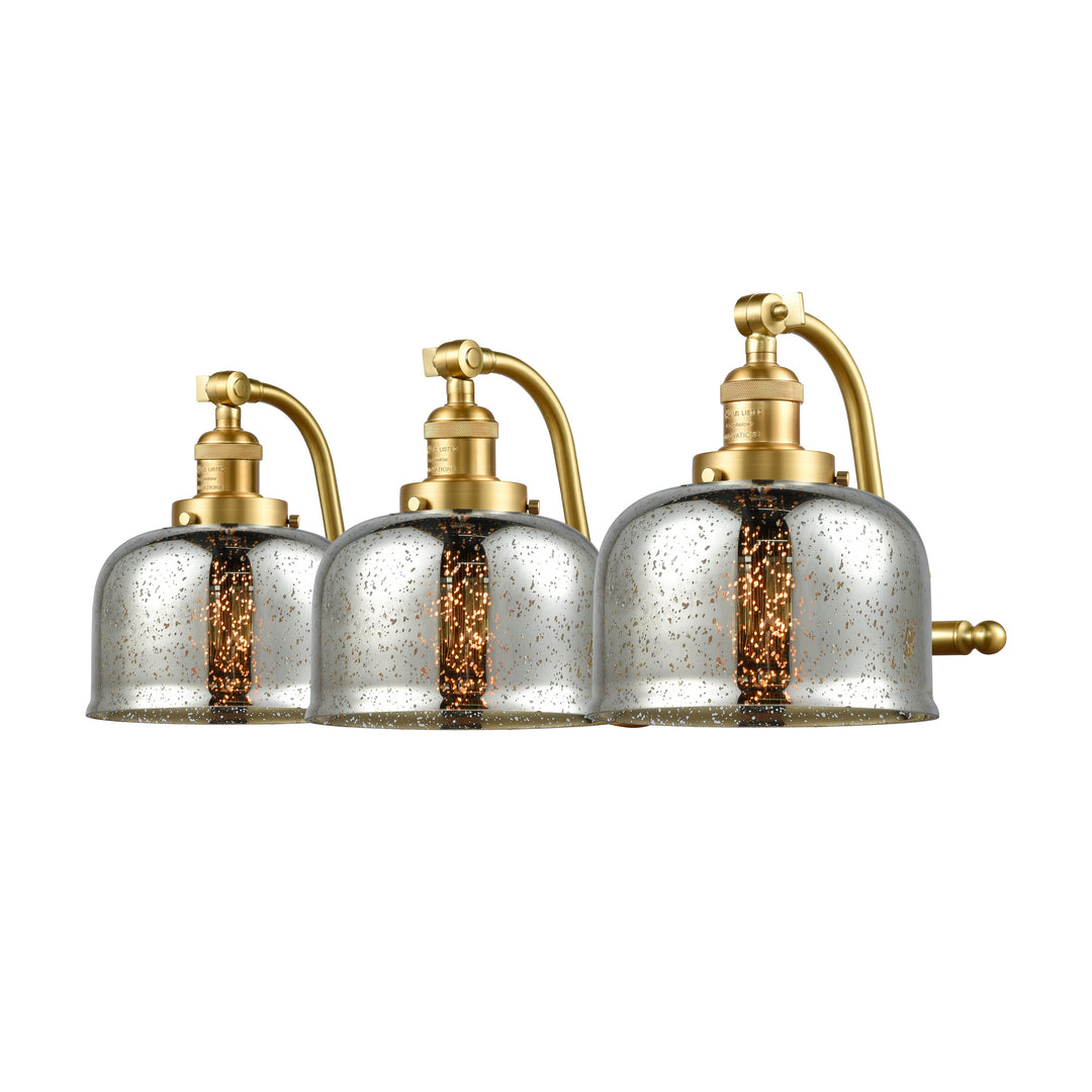 Innovations Franklin Restoration 515-3W-SG-G78 Bath Vanity Light 28 in. wide - Satin Gold