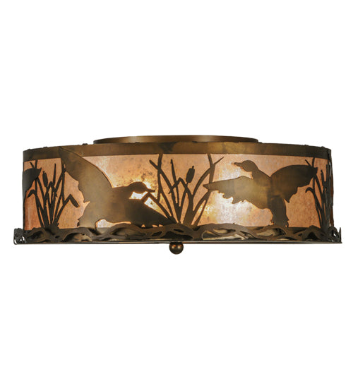 Meyda Tiffany Ducks In Flight 51500 Ceiling Light - Antique Copper