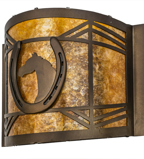 Meyda Tiffany Horseshoe 51502 Wall Light - Antique Copper