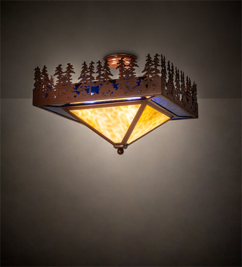 Meyda Tiffany Pine Lake 51505 Ceiling Light - Rust