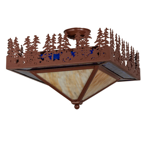 Meyda Tiffany Pine Lake 51505 Ceiling Light - Rust