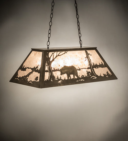 Meyda Tiffany Bear At Lake 51510 Pendant Light - Antique Copper