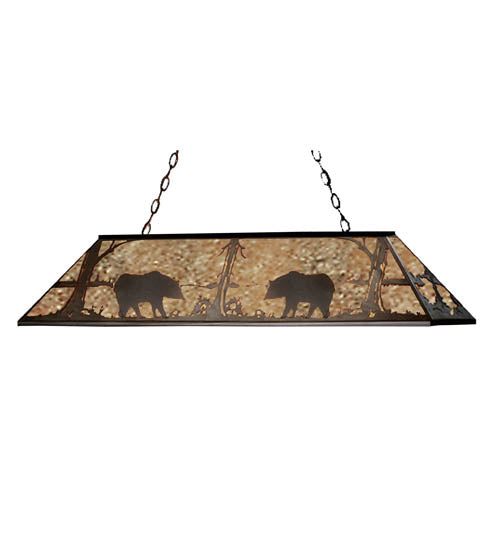 Meyda Tiffany Bear At Lake 51512 Pendant Light - Antique Copper