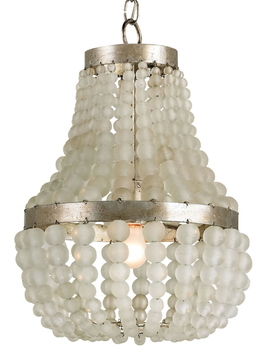 Currey and Company Chanteuse 9203 Pendant Light - Silver Granello