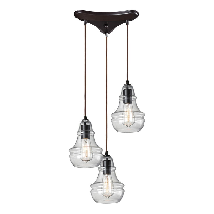 Elk Menlow Park 60047-3 Pendant Light - Oiled Bronze