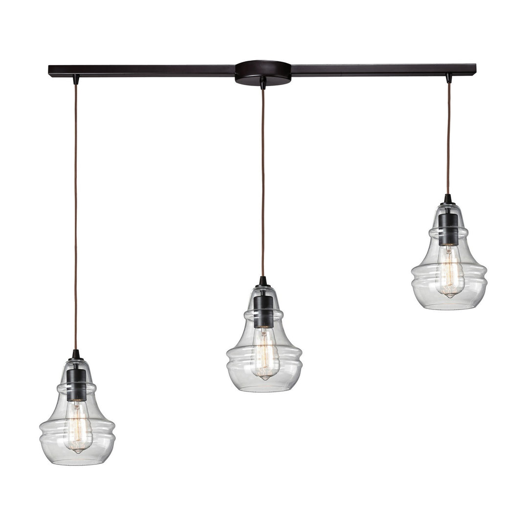 Elk Menlow Park 60047-3L Pendant Light - Oiled Bronze