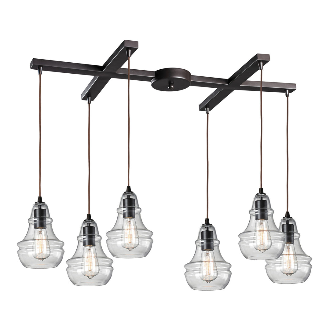 Elk Menlow Park 60047-6 Pendant Light - Oiled Bronze