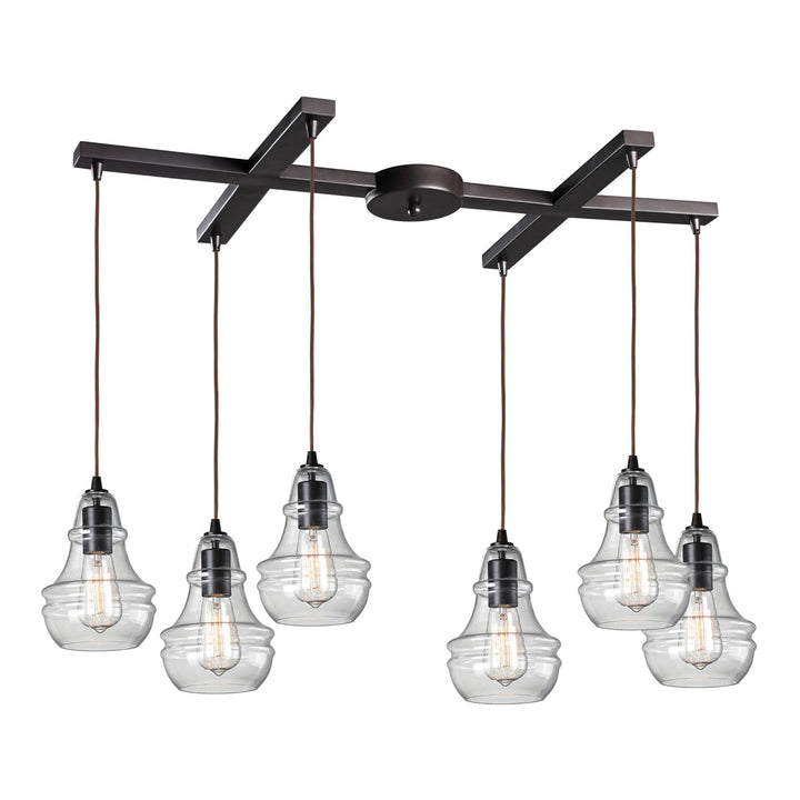 Elk Menlow Park 60047-6 Pendant Light - Oiled Bronze