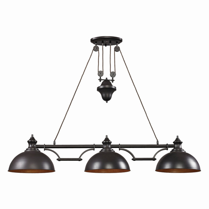 Elk Farmhouse 65151-3 Pendant Light - Oiled Bronze
