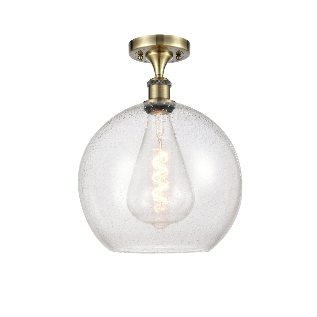 Innovations Ballston 516-1C-AB-G124-12-LED Ceiling Light - Antique Brass
