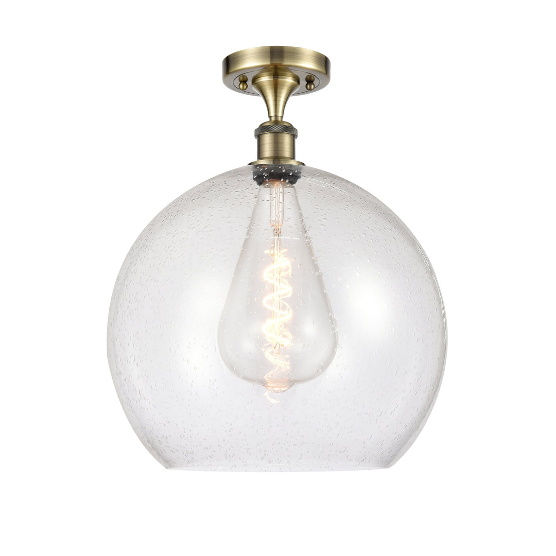 Innovations Ballston 516-1C-AB-G124-14-LED Ceiling Light - Antique Brass