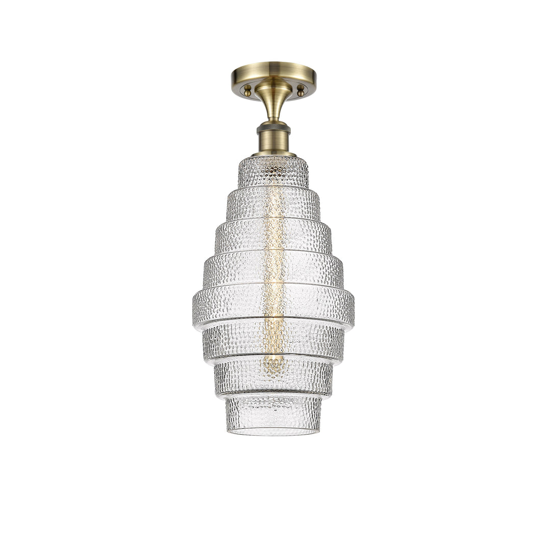 Innovations Ballston 516-1C-AB-G672-8 Ceiling Light - Antique Brass
