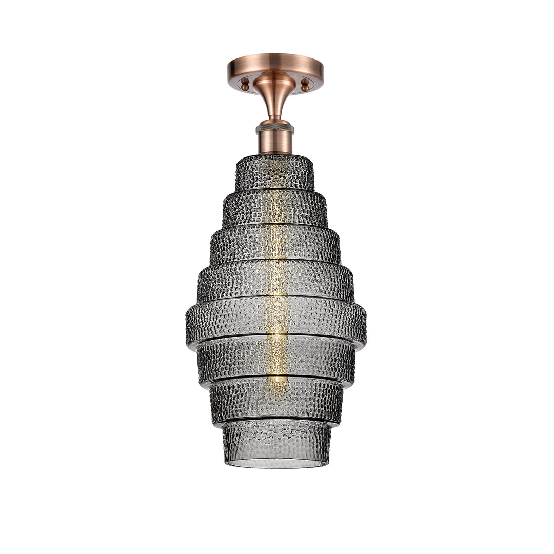 Innovations Ballston 516-1C-AC-G673-8 Ceiling Light - Antique Copper