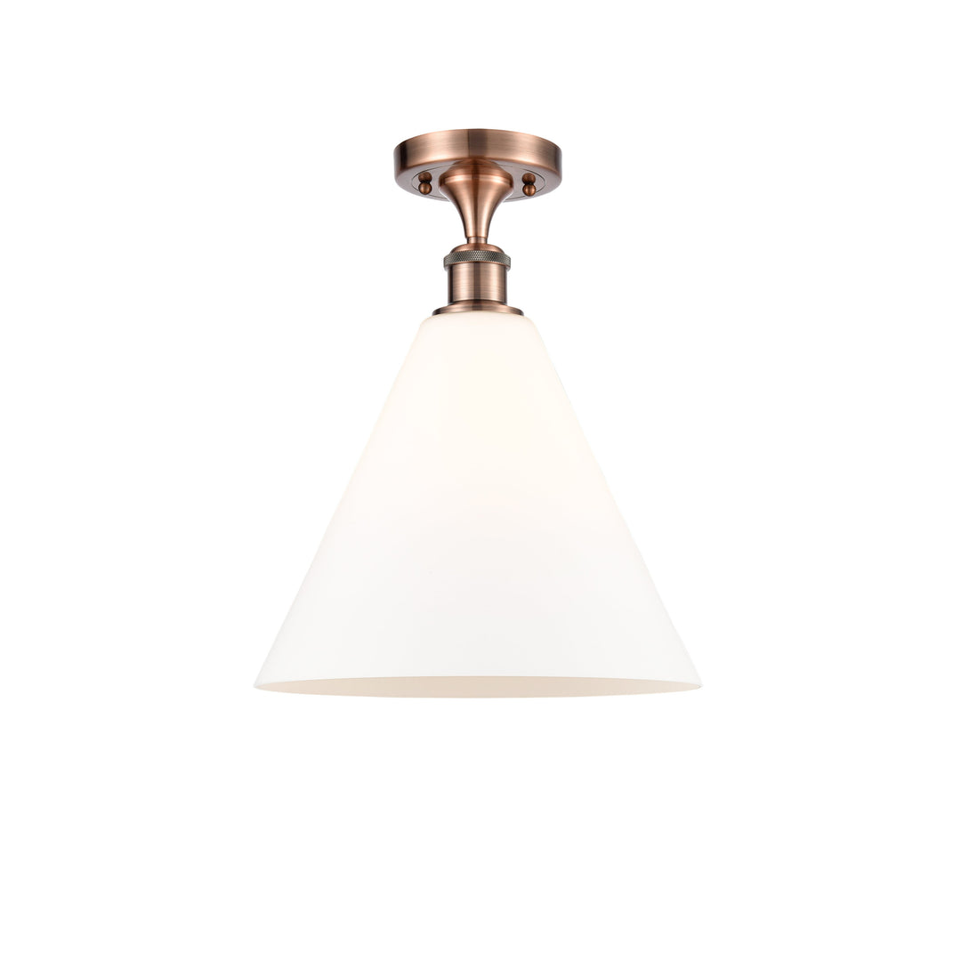 Innovations Ballston 516-1C-AC-GBC-121-LED Ceiling Light - Antique Copper