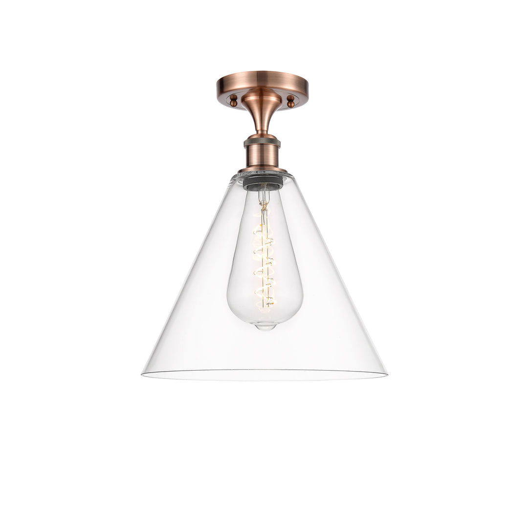 Innovations Ballston 516-1C-AC-GBC-122-LED Ceiling Light - Antique Copper