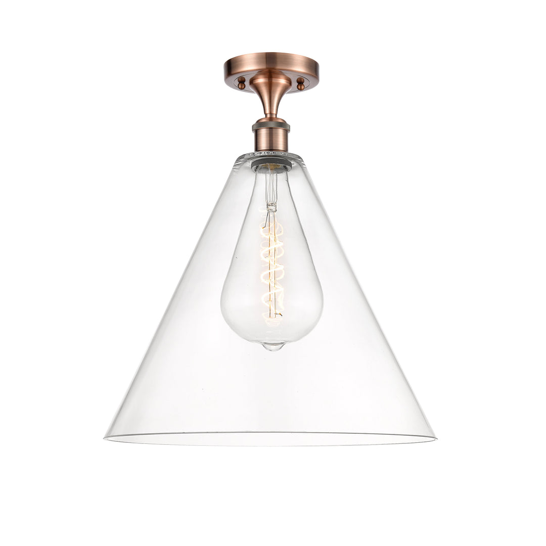 Innovations Ballston 516-1C-AC-GBC-162-LED Ceiling Light - Antique Copper