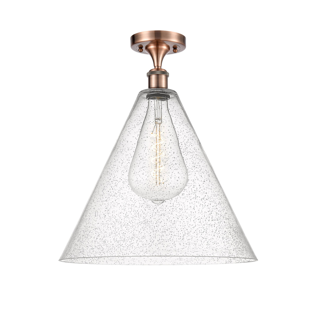 Innovations Ballston 516-1C-AC-GBC-164 Ceiling Light - Antique Copper