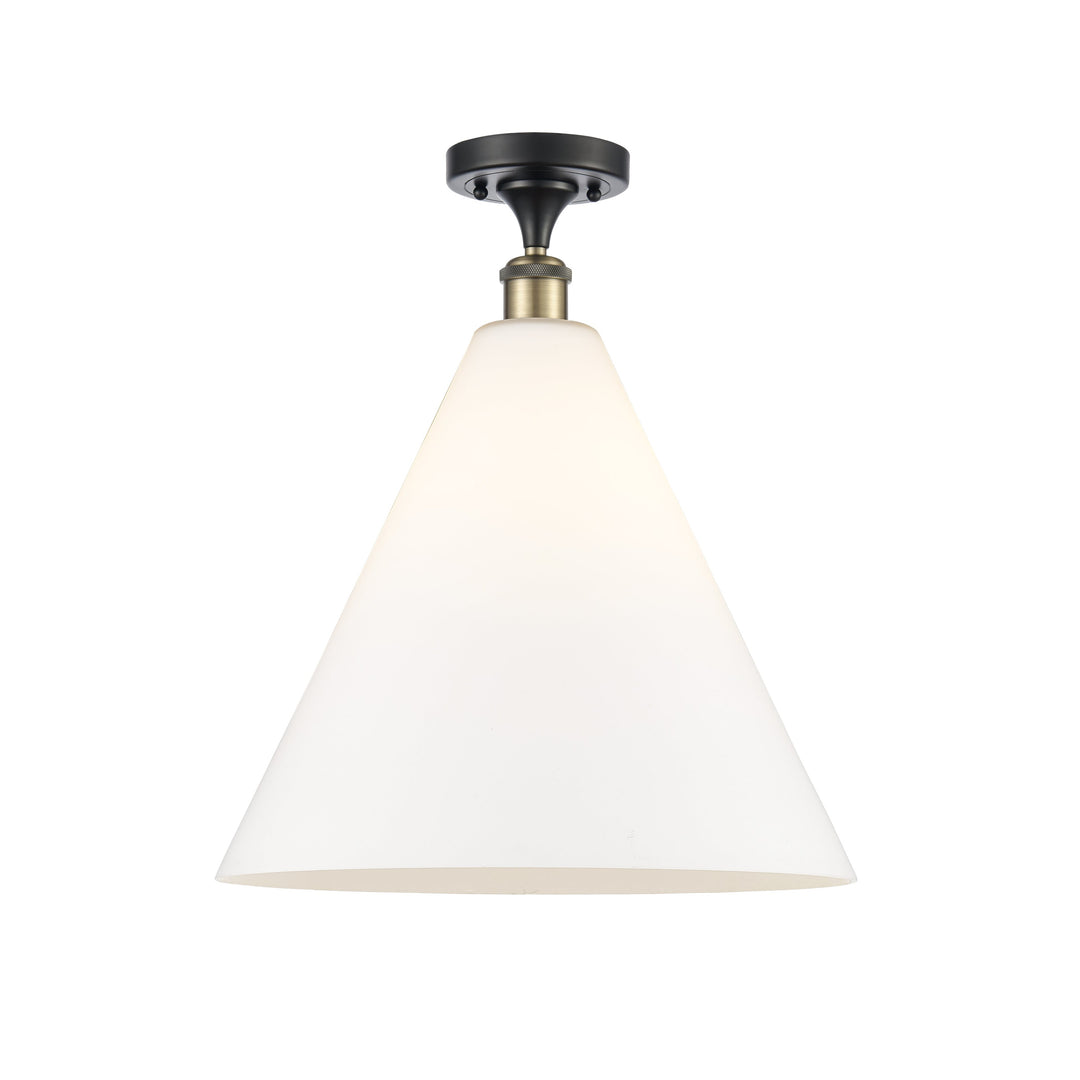 Innovations Ballston 516-1C-BAB-GBC-161 Ceiling Light - Black Antique Brass