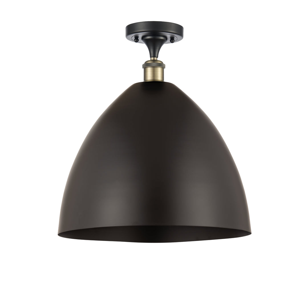 Innovations Ballston 516-1C-BAB-MBD-16-BK Ceiling Light - Black Antique Brass
