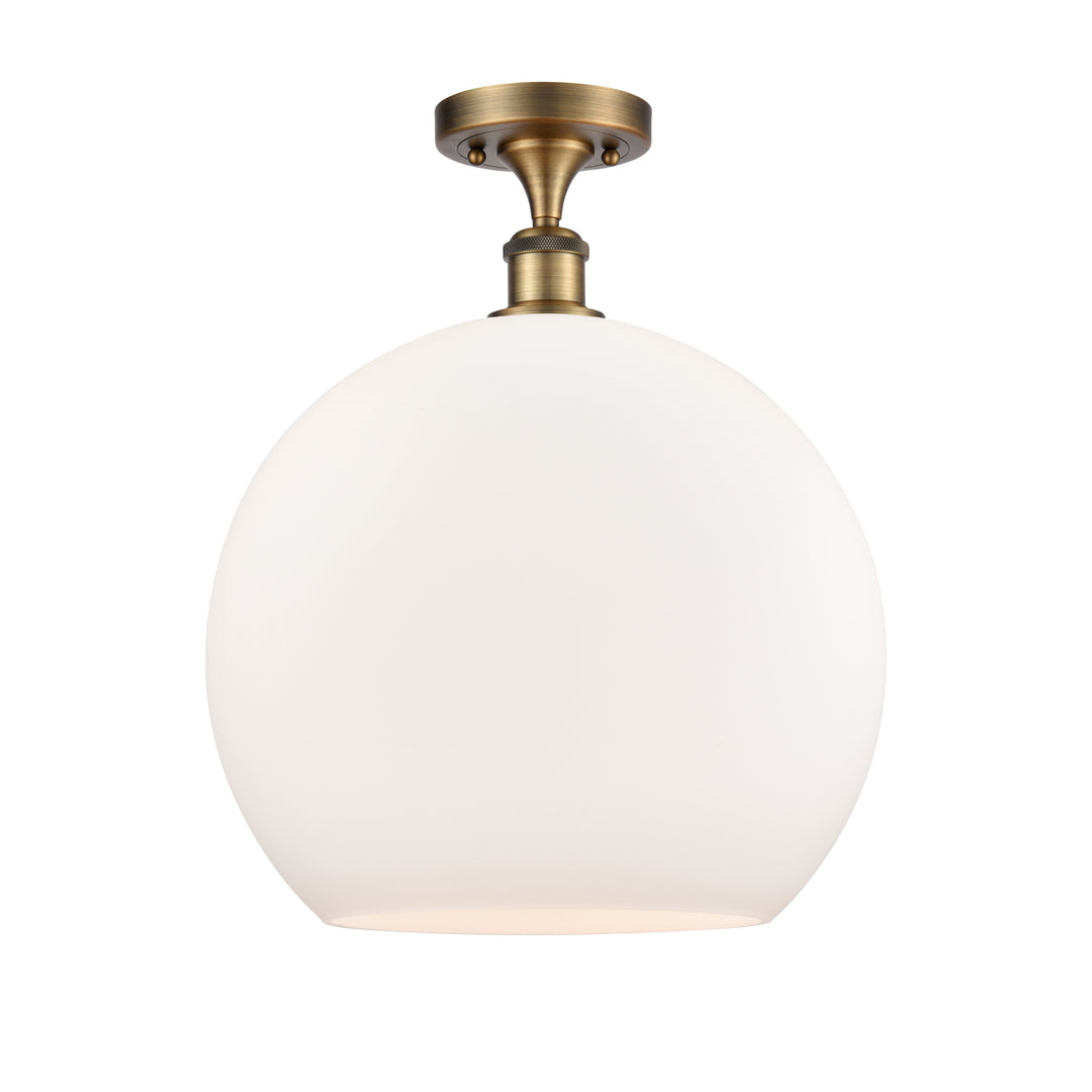 Innovations Ballston 516-1C-BB-G121-14-LED Ceiling Light - Brushed Brass