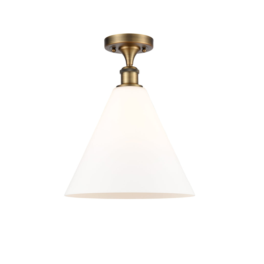 Innovations Ballston 516-1C-BB-GBC-121-LED Ceiling Light - Brushed Brass