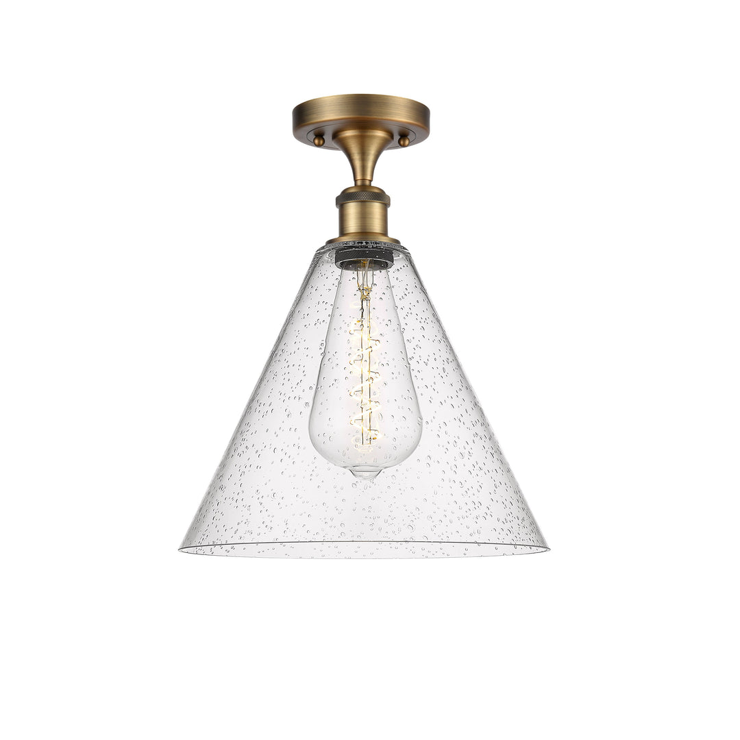 Innovations Ballston 516-1C-BB-GBC-124 Ceiling Light - Brushed Brass