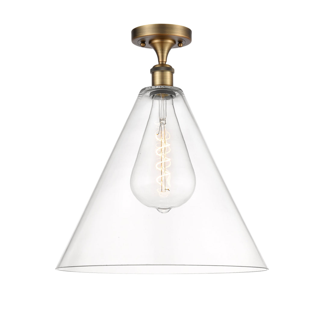 Innovations Ballston 516-1C-BB-GBC-162-LED Ceiling Light - Brushed Brass