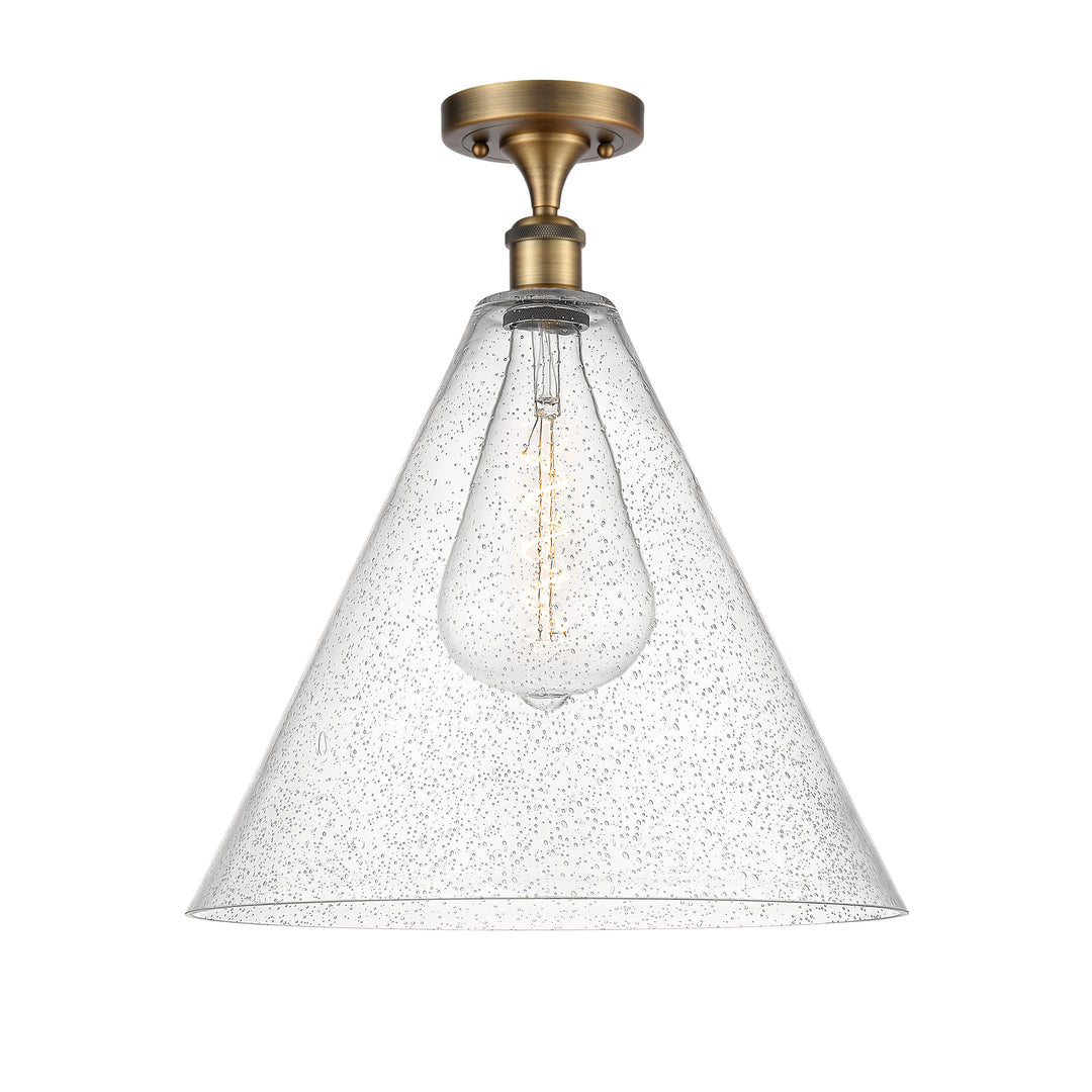 Innovations Ballston 516-1C-BB-GBC-164-LED Ceiling Light - Brushed Brass