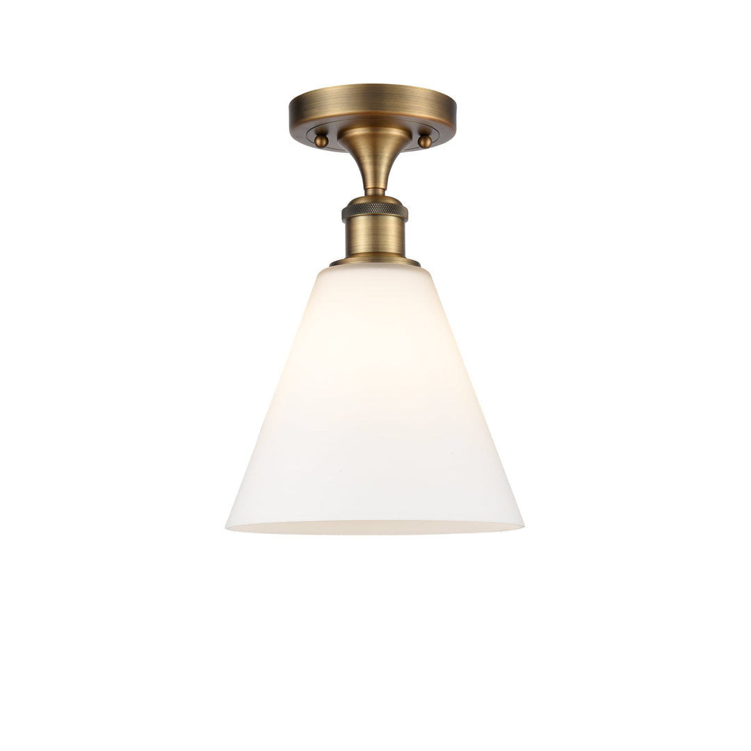Innovations Ballston 516-1C-BB-GBC-81-LED Ceiling Light - Brushed Brass