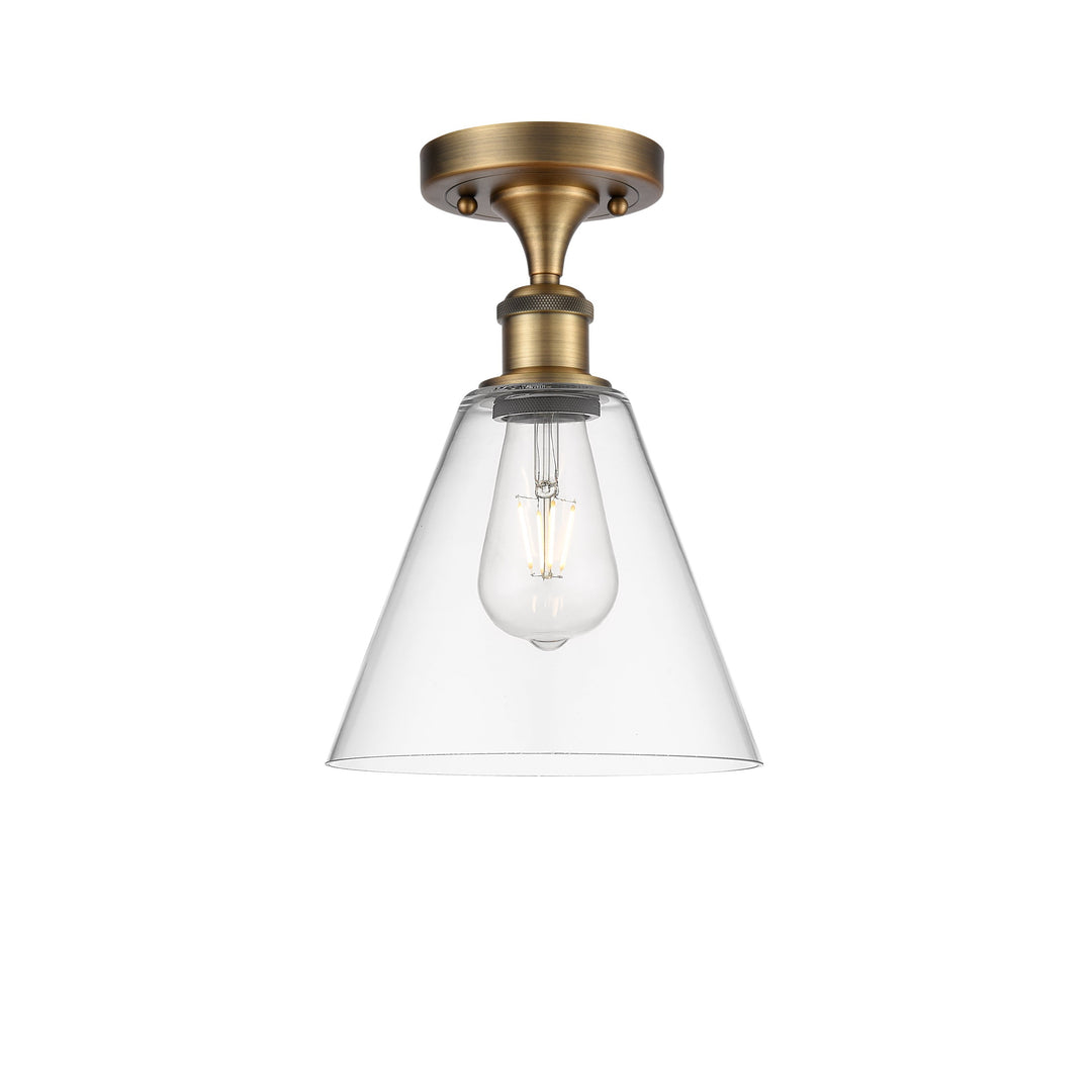 Innovations Ballston 516-1C-BB-GBC-82 Ceiling Light - Brushed Brass