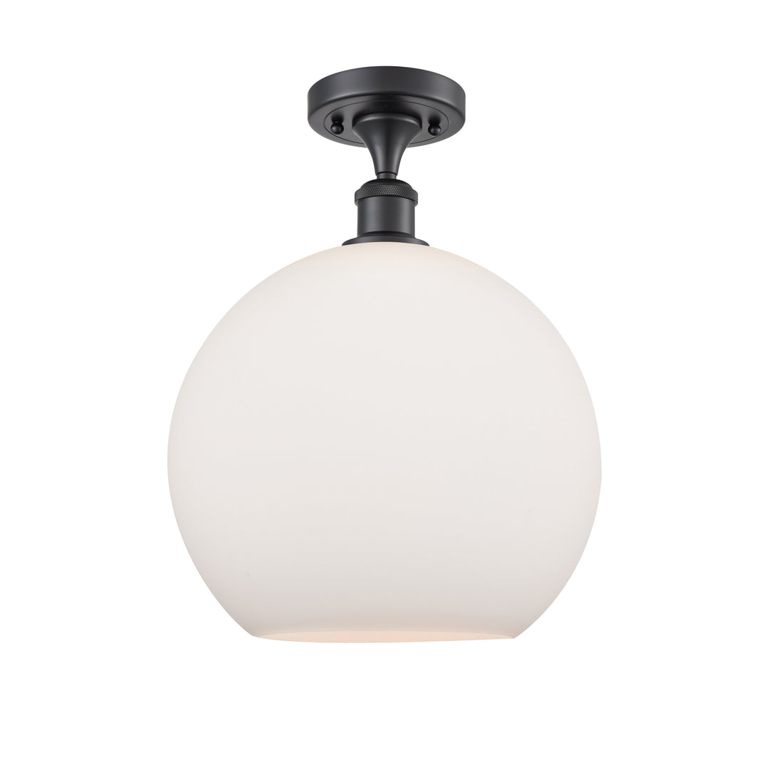 Innovations Ballston 516-1C-BK-G121-12 Ceiling Light - Matte Black