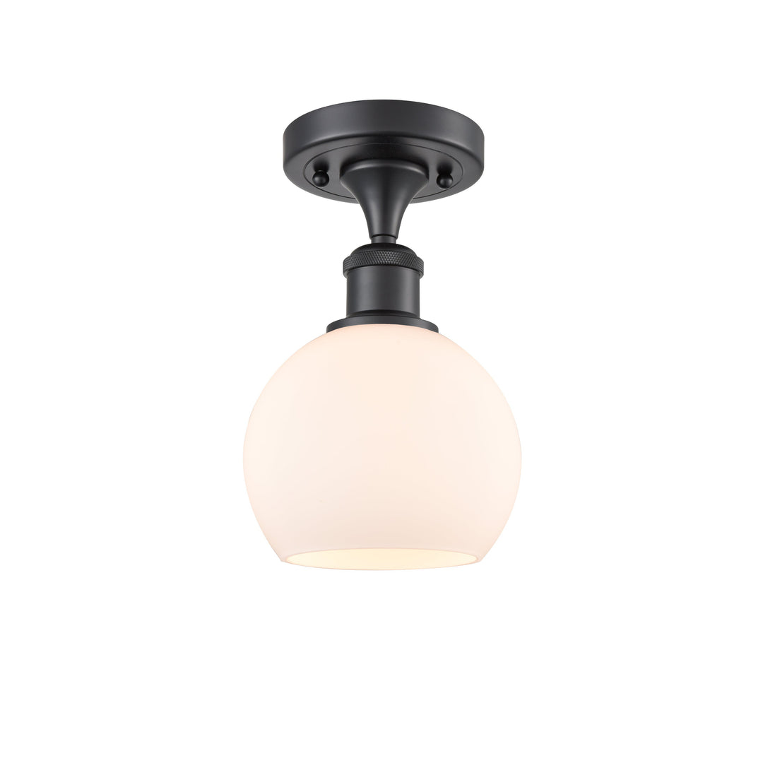 Innovations Ballston 516-1C-BK-G121-6-LED Ceiling Light - Matte Black