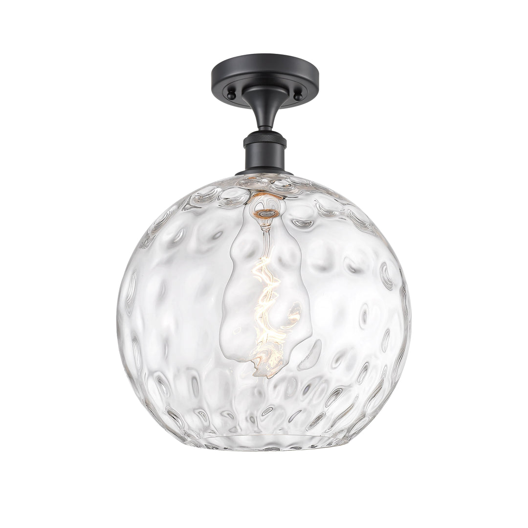 Innovations Ballston 516-1C-BK-G1215-12 Ceiling Light - Matte Black