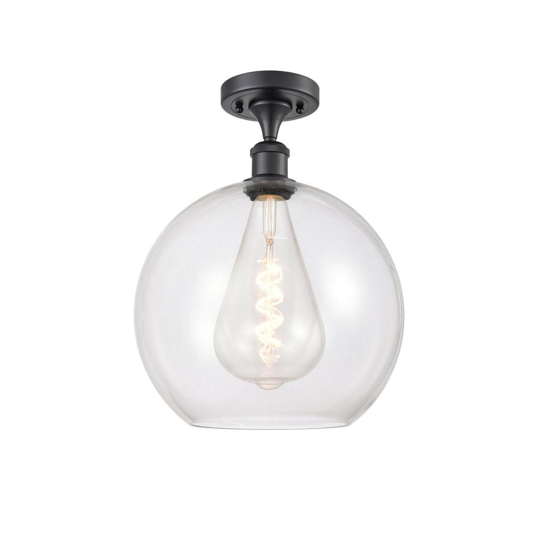Innovations Ballston 516-1C-BK-G122-12-LED Ceiling Light - Matte Black