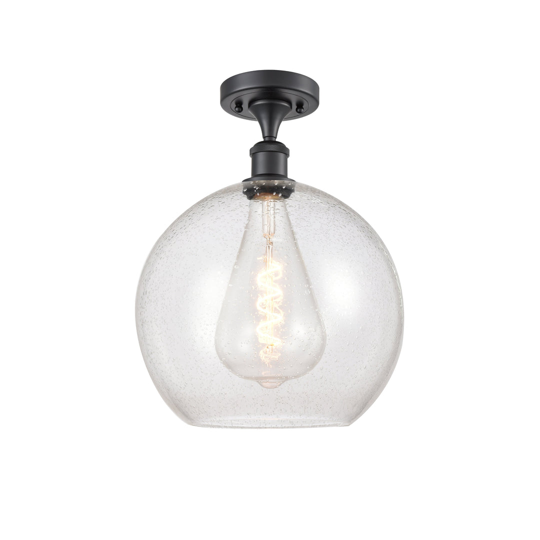 Innovations Ballston 516-1C-BK-G124-12 Ceiling Light - Matte Black