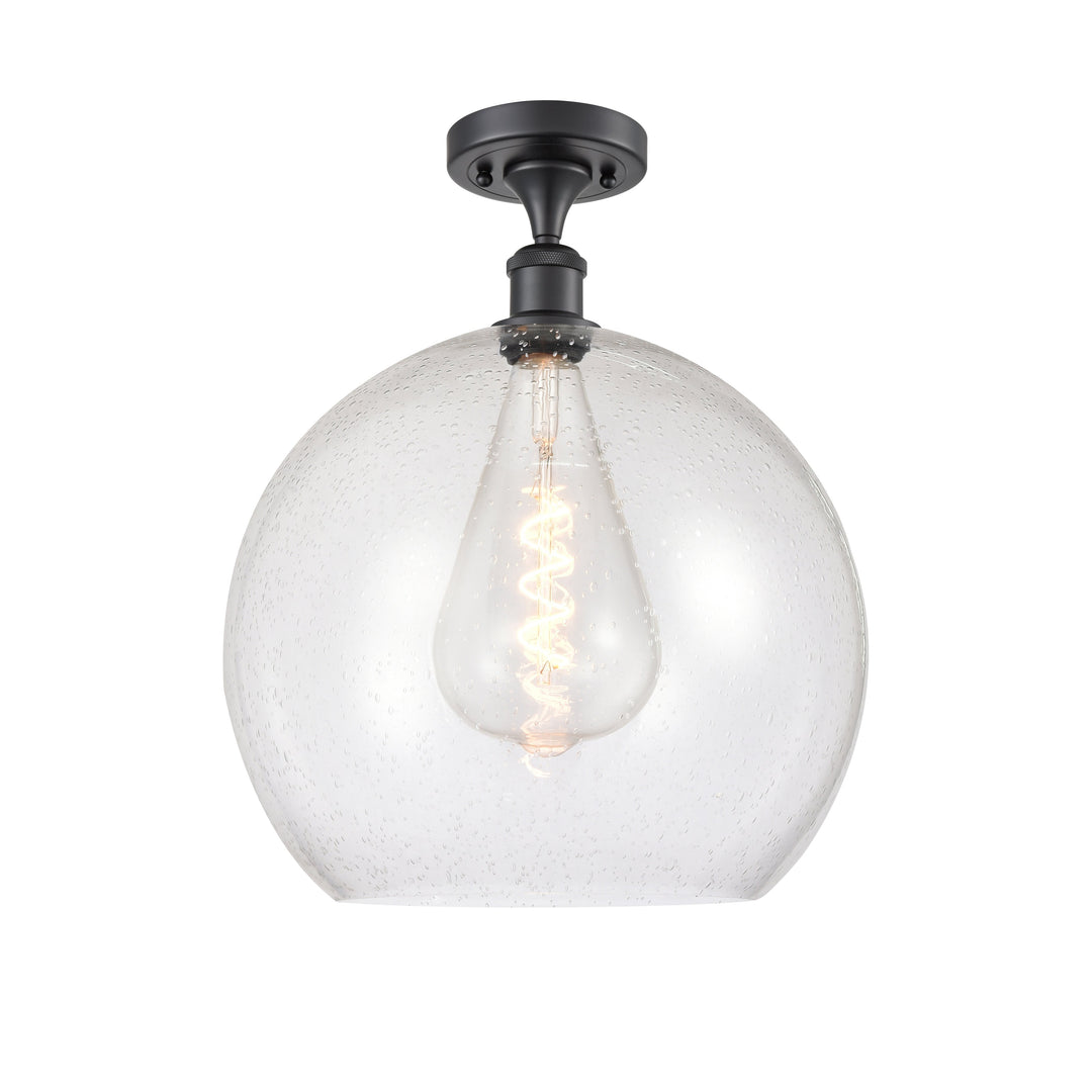 Innovations Ballston 516-1C-BK-G124-14-LED Ceiling Light - Matte Black